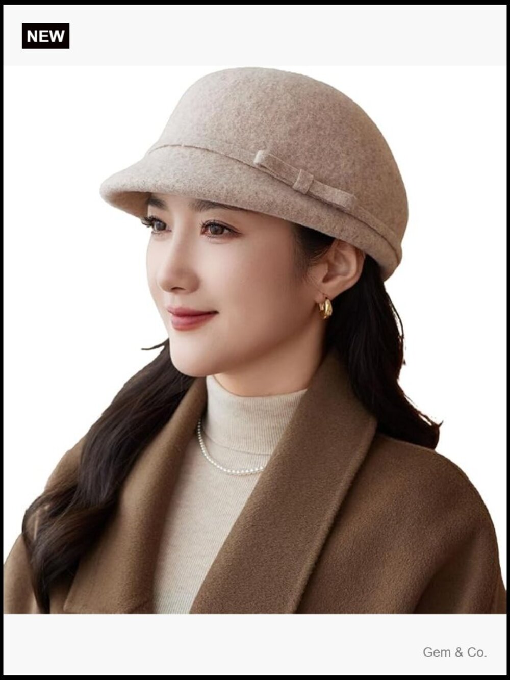 Vintage Felt Fedora Bowler Hat Cloche Visor Newsboy Cap Adjustable